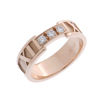 ティファニー アトラスリング 3PD ゴールド K18ピンクゴールド PG レディース ジュエリー 【中古】【jewelry】