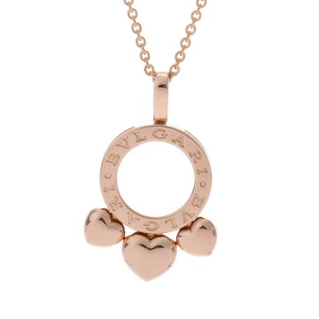 ブルガリ アレグラハートネックレス ゴールド K18ピンクゴールド PG レディース ジュエリー 【中古】【jewelry】