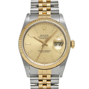 ロレックス デイトジャスト 16233 シャンパン メンズ 時計 【中古】【wristwatch】