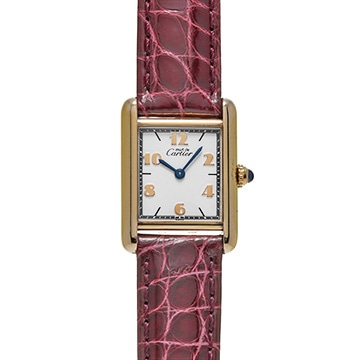カルティエ マストタンク SM ヴェルメイユ W1008354 ホワイト ユニセックス 時計 【中古】【wristwatch】