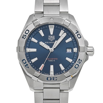 タグ ホイヤー アクアレーサー クォーツ WBD1112.BA0928 ブルー メンズ 時計 【中古】【wristwatch】