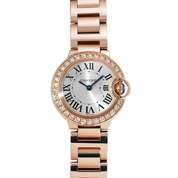 カルティエ バロンブルー ドゥ カルティエ 28mm WE9002Z3 シルバー レディース 時計 【中古】【wristwatch】