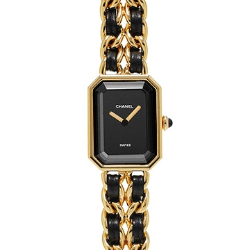 シャネル プルミエール M H0001 ブラック レディース 時計 【中古】【wristwatch】