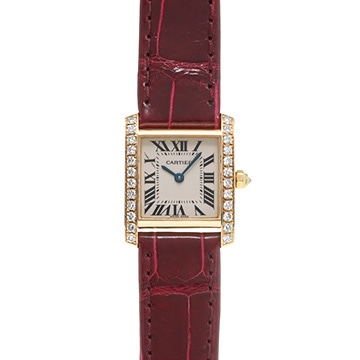 カルティエ タンクフランセーズ SM WE100151 シルバー レディース 時計 【中古】【wristwatch】