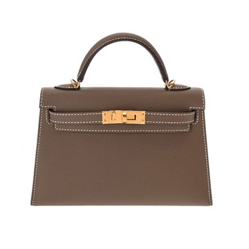 エルメス ミニケリー2  2WAY エトゥープ ヴォーエプソン レディース バッグ 【未使用】【bag】