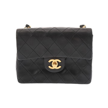 シャネル マトラッセ ミニフラップバッグ 17cm ブラック A01115 ラムスキン レディース バッグ 【中古】【bag】