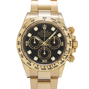 ロレックス コスモグラフ デイトナ 116508G ブラック/ダイヤモンド メンズ 時計 【中古】【wristwatch】