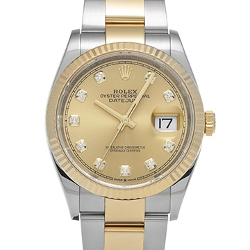 ロレックス デイトジャスト 36 126233G シャンパン/ダイヤモンド メンズ 時計 【中古】【wristwatch】
