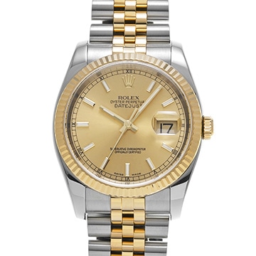 ロレックス デイトジャスト 116233 シャンパン メンズ 時計 【中古】【wristwatch】