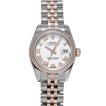 ロレックス デイトジャスト 179171 ホワイト レディース 時計 【中古】【wristwatch】