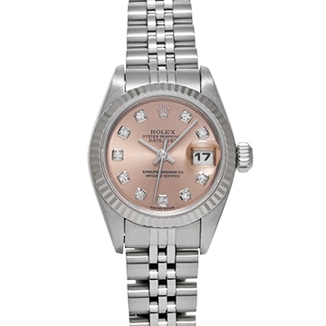 ロレックス デイトジャスト 79174G ピンク/ダイヤモンド レディース 時計 【中古】【wristwatch】