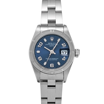 ロレックス オイスターパーペチュアル デイト  79190 ブルー レディース 時計 【中古】【wristwatch】