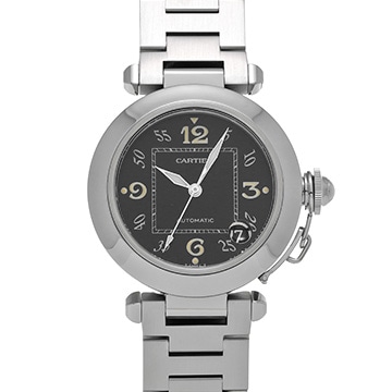 カルティエ パシャC W31043M7 ブラック ユニセックス 時計 【中古】【wristwatch】