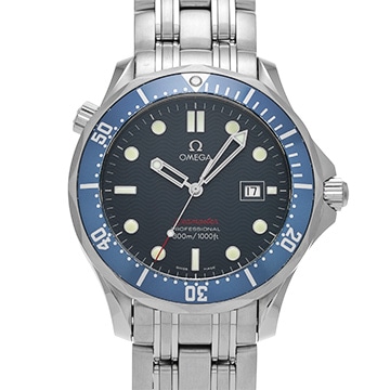 オメガ シーマスター 300 クォーツ 2221.80 ブルー メンズ 時計 【中古】【wristwatch】