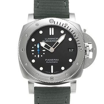 パネライ ルミノール サブマーシブル 1950 3デイズ アッチャイオ PAM00682 ブラック メンズ 時計 【中古】【wristwatch】