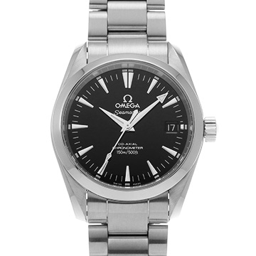 オメガ シーマスター アクアテラ コーアクシャル ミッドサイズ 2504.50 ブラック メンズ 時計 【中古】【wristwatch】