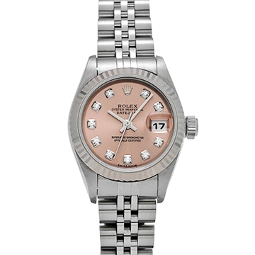 ロレックス デイトジャスト 79174G ピンク/ダイヤモンド レディース 時計 【中古】【wristwatch】