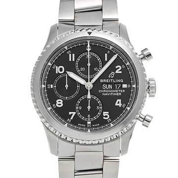 ブライトリング ナビタイマー 8 クロノグラフ A13314101B1A1 ブラック メンズ 時計 【中古】【wristwatch】