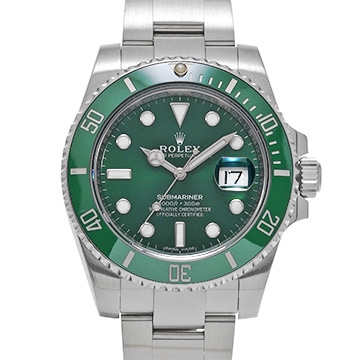 ロレックス サブマリーナ デイト 116610LV グリーン メンズ 時計 【中古】【wristwatch】