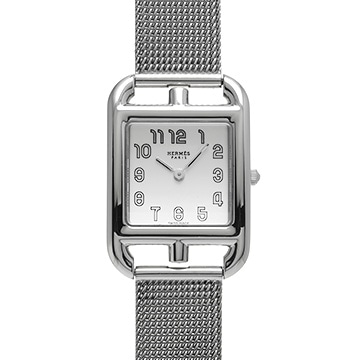エルメス ケープコッド ドゥブルトゥール CC1.210a シルバー レディース 時計 【中古】【wristwatch】