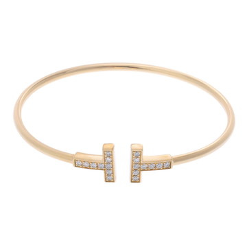 ティファニー Tワイヤー ブレスレット ゴールド K18イエローゴールド YG レディース ジュエリー 【中古】【jewelry】
