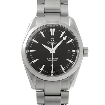 オメガ シーマスター アクアテラ クォーツ 2518.50 ブラック メンズ 時計 【中古】【wristwatch】