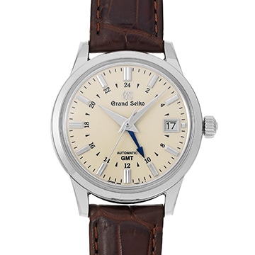 グランドセイコー ヘリテージコレクション GMT SBGM221 アイボリー メンズ 時計 【中古】【wristwatch】