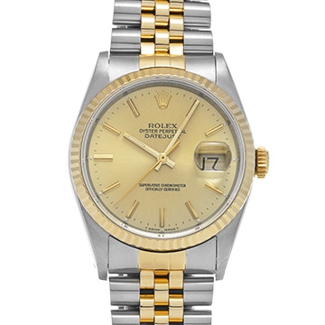 ロレックス デイトジャスト 16233 シャンパン メンズ 時計 【中古】【wristwatch】