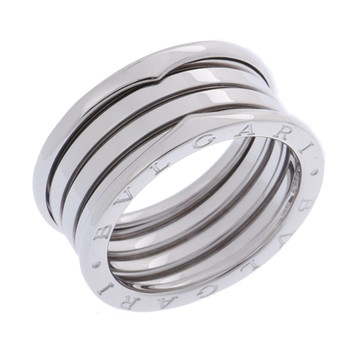 ブルガリ B-ZERO1 リング #63 シルバー K18ホワイトゴールド WG レディース ジュエリー 【中古】【jewelry】