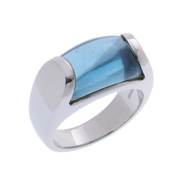 ブルガリ トロンケット リング シルバー K18ホワイトゴールド WG レディース ジュエリー 【中古】【jewelry】