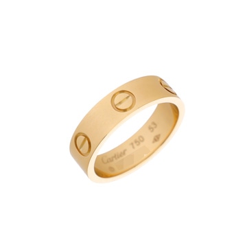 カルティエ ラブリング #53 ゴールド K18イエローゴールド YG レディース ジュエリー 【中古】【jewelry】