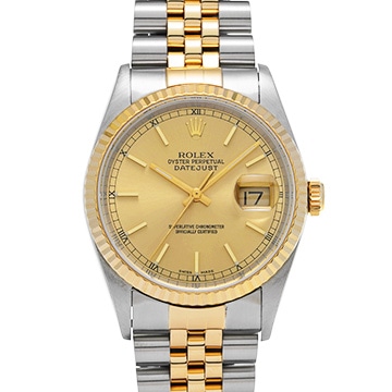 ロレックス デイトジャスト 16233 シャンパン メンズ 時計 【中古】【wristwatch】