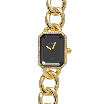 シャネル プルミエール XL H0113 ブラック レディース 時計 【中古】【wristwatch】