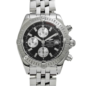 ブライトリング クロノマット エボリューション A156B19PA ブラック/シルバー メンズ 時計 【中古】【wristwatch】