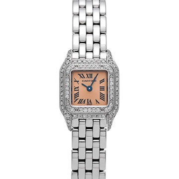 カルティエ ミニ パンテール WF3244F3 ピンク レディース 時計 【中古】【wristwatch】