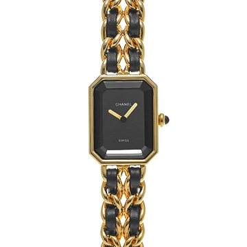 シャネル プルミエール S H0001 ブラック レディース 時計 【中古】【wristwatch】