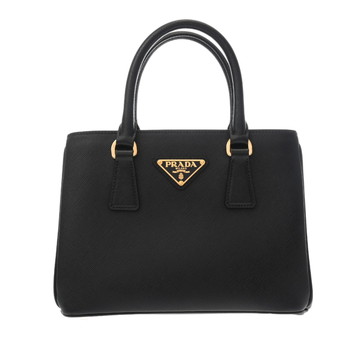 プラダ ガレリア ミニ 2WAY ブラック 1BA296 サフィアーノレザー レディース バッグ 【中古】【bag】