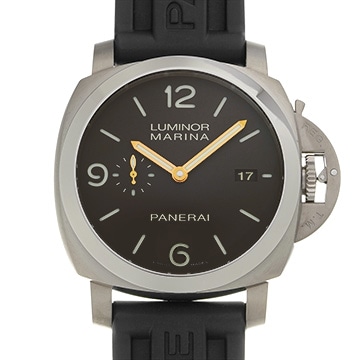 パネライ ルミノールマリーナ 1950 3デイズ チタニオ PAM00351 ブラウン メンズ 時計 【中古】【wristwatch】