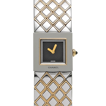 シャネル マトラッセ H0475 ブラック レディース 時計 【中古】【wristwatch】