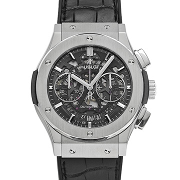 ウブロ クラシック・フュージョン アエロ・フュージョン チタニウム  525.NX.0170.LR スケルトン メンズ 時計 【中古】【wristwatch】