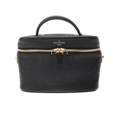 ルイ ヴィトン モノグラムアンプラント ヴァニティ PM ブラック M45598 レザー レディース バッグ 【中古】【bag】