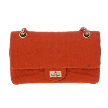 シャネル チェーンショルダー 2.55 オレンジ ジャージー レディース バッグ 【中古】【bag】