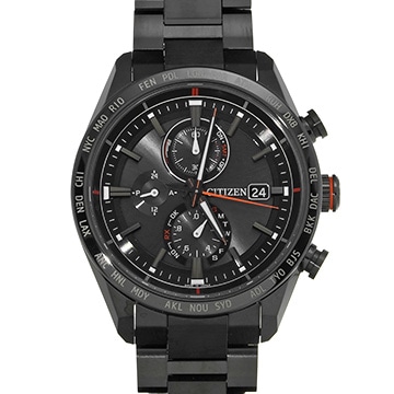 シチズン アテッサ アクトライン ブラックチタン AT8185-62E ブラック メンズ 時計 【中古】【wristwatch】