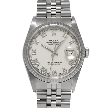 ロレックス デイトジャスト 16220 アイボリー メンズ 時計 【中古】【wristwatch】