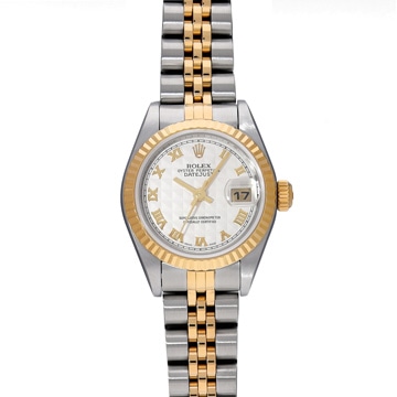 ロレックス デイトジャスト 79173 アイボリーピラミッド レディース 時計 【中古】【wristwatch】