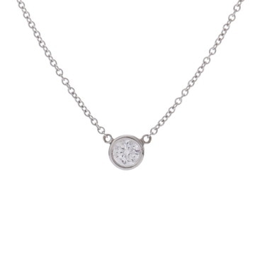 ティファニー バイザヤード ネックレス シルバー Pt950プラチナ レディース ジュエリー 【中古】【jewelry】
