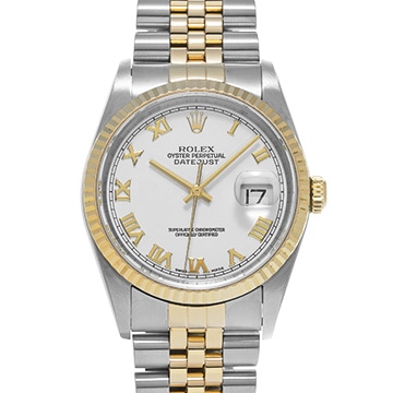 ロレックス デイトジャスト 16233 ホワイト メンズ 時計 【中古】【wristwatch】