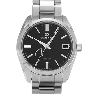 グランドセイコー ヘリテージコレクション スプリングドライブ SBGA467 ブラック メンズ 時計 【中古】【wristwatch】