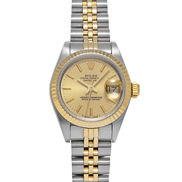 ロレックス デイトジャスト 69173 シャンパン レディース 時計 【中古】【wristwatch】