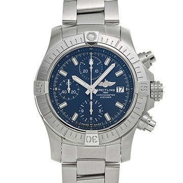 ブライトリング アベンジャー クロノグラフ 43 A13385101C1A1 ブルー メンズ 時計 【中古】【wristwatch】